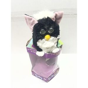 Original 1998 Tiger Electronics Tuxedo Furby Model 70-800 Original Box Untested